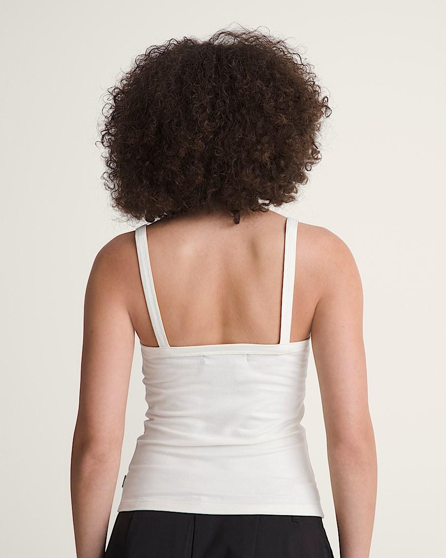 Taka Hayashi For Vault By Vans Kiki Fitted Cami Tank Top Blanc De Blanc White