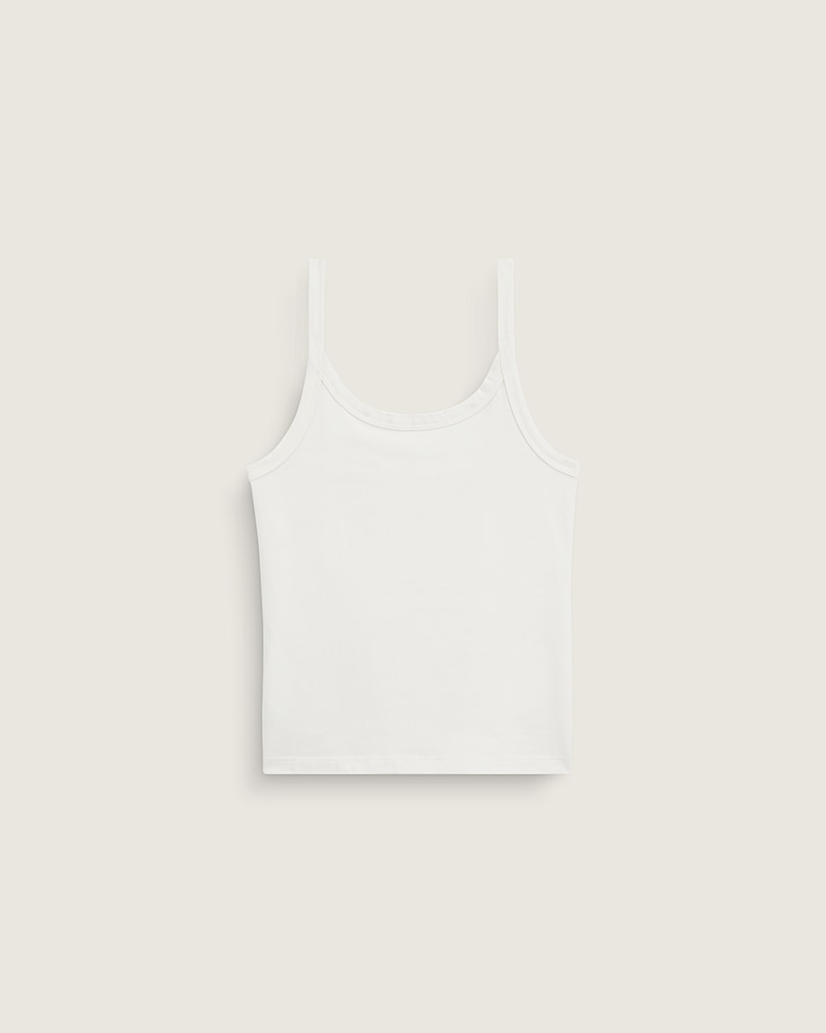 taka hayashi for vault by vans Kiki Fitted Cami Tank Top Blanc De Blanc White