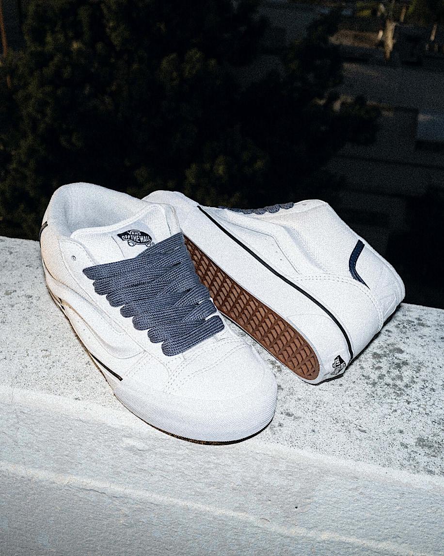 Taka Hayashi For Vault By Vans Knu Mid Shoe White Navy Blue