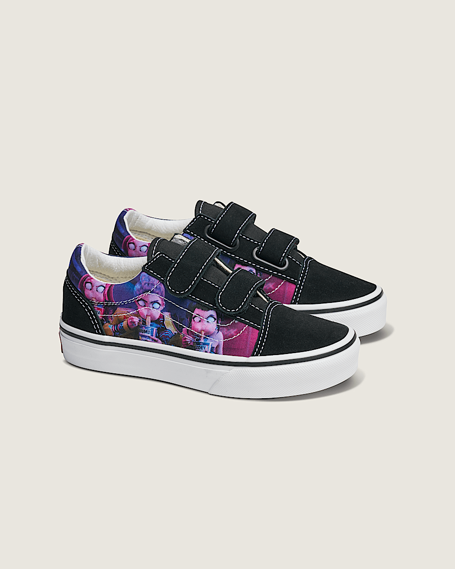 Taka Hayashi For Vault By Vans KPop Demon Hunters X Vans Little Kids Old Skool V Shoe Kpop Demon Hunters Purple