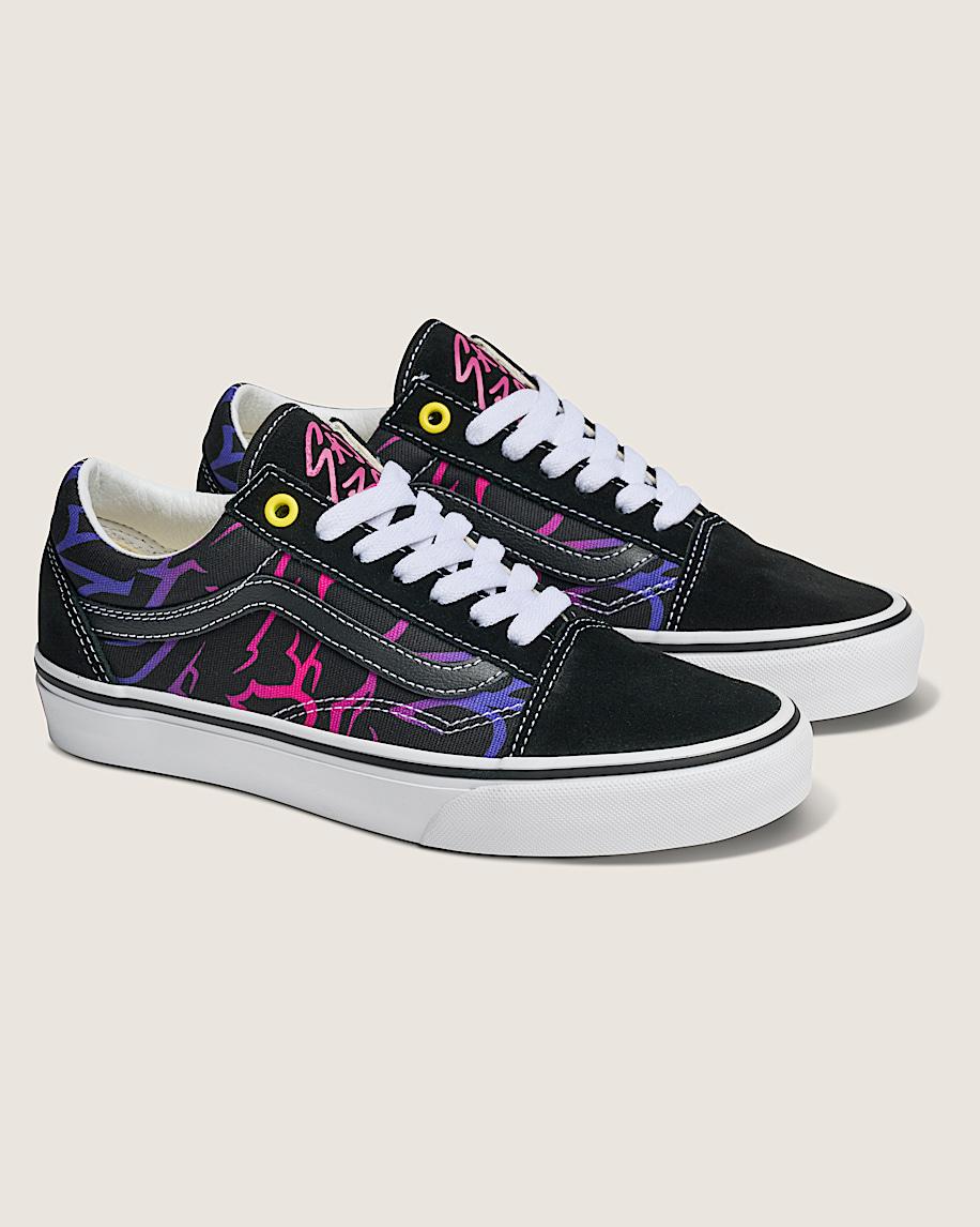 Taka Hayashi For Vault By Vans KPop Demon Hunters X Vans Old Skool Shoe Kpop Demon Hunters Black Purple