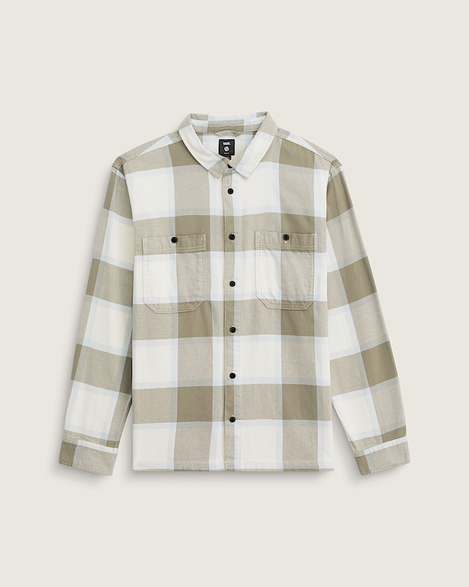 taka hayashi for vault by vans Larkspur Flannel Shirt Turtledove White