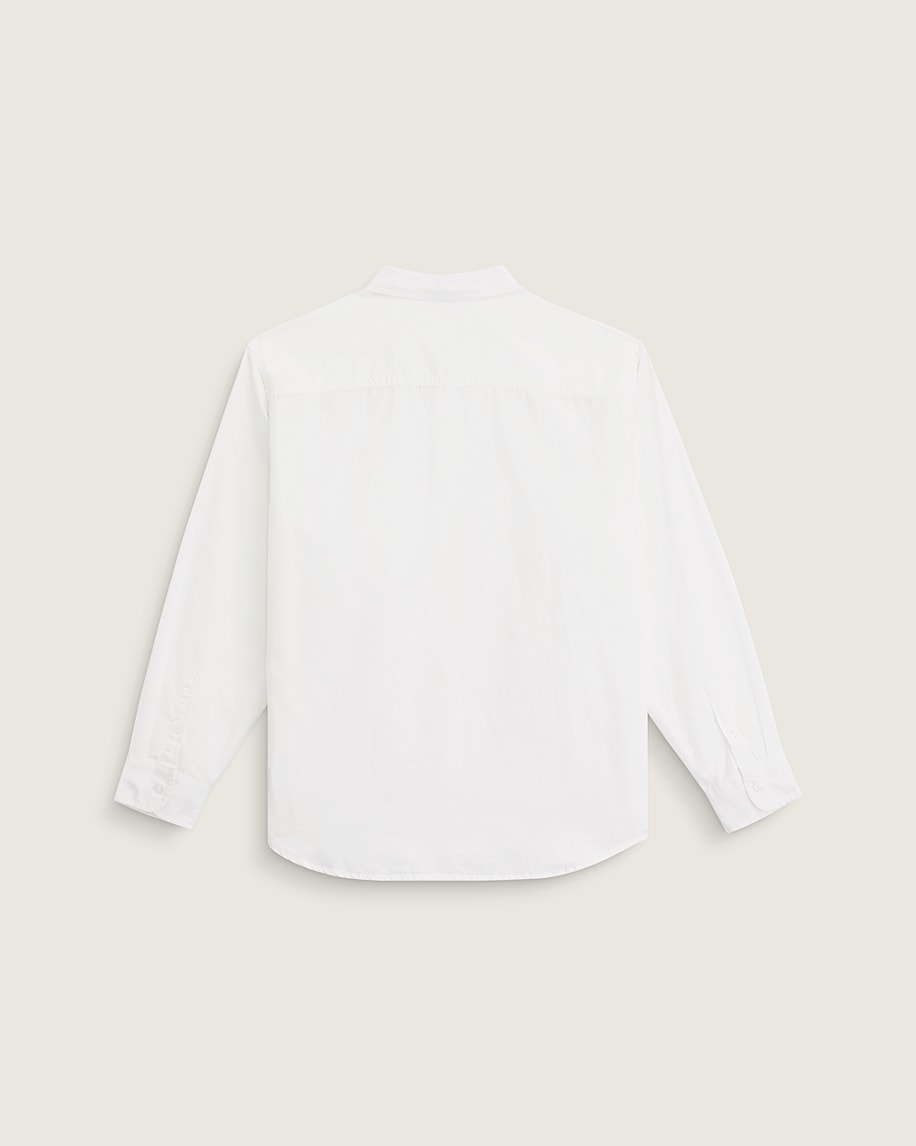 Taka Hayashi For Vault By Vans Lawson Solid Oxford Long Sleeve Shirt White