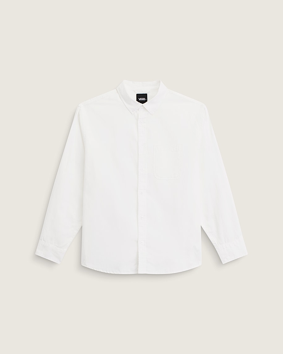 taka hayashi for vault by vans Lawson Solid Oxford Long Sleeve Shirt White