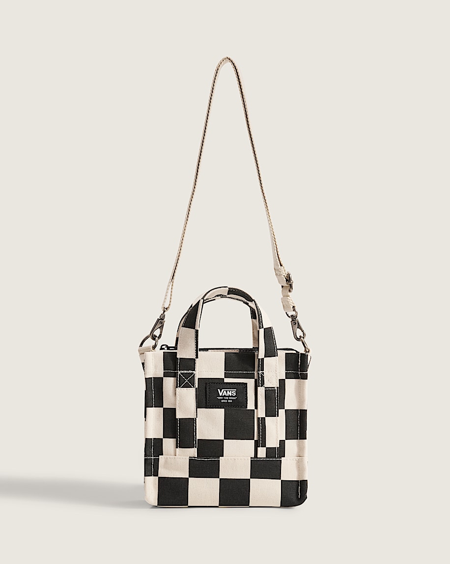 Taka Hayashi For Vault By Vans Lil Pergs Checkerboard Tote Bag Antique White Black