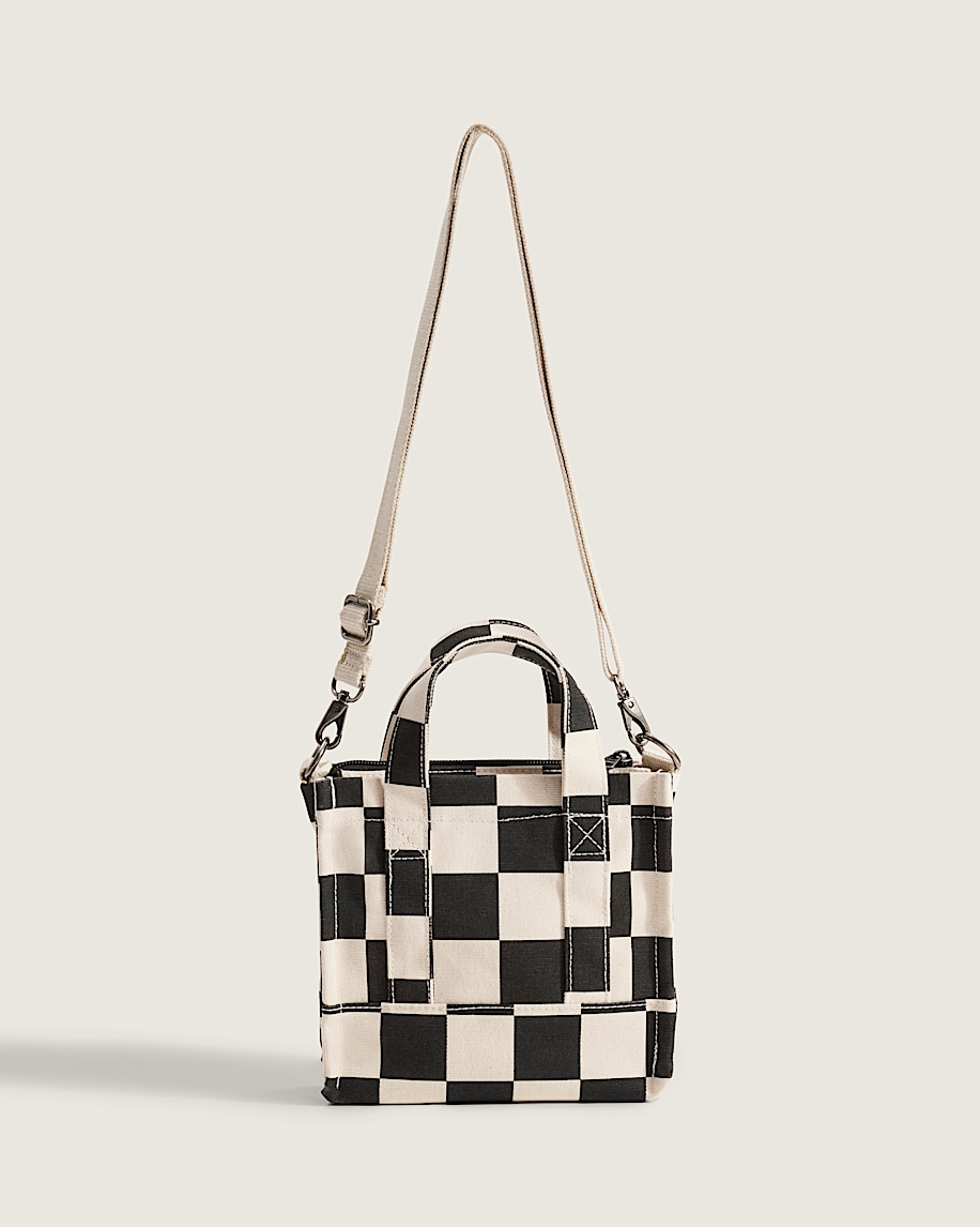 Taka Hayashi For Vault By Vans Lil Pergs Checkerboard Tote Bag Antique White Black