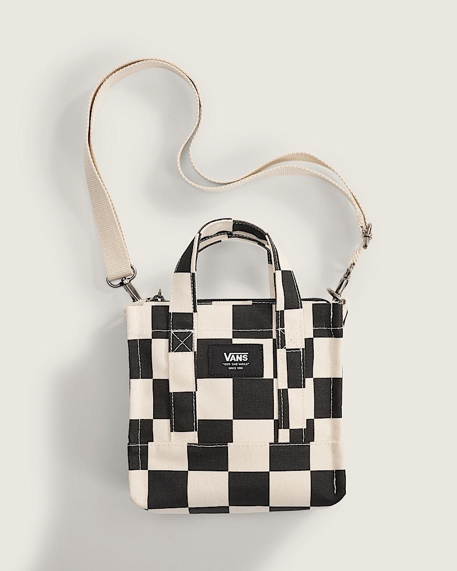 taka hayashi for vault by vans Lil Pergs Checkerboard Tote Bag Antique White Black