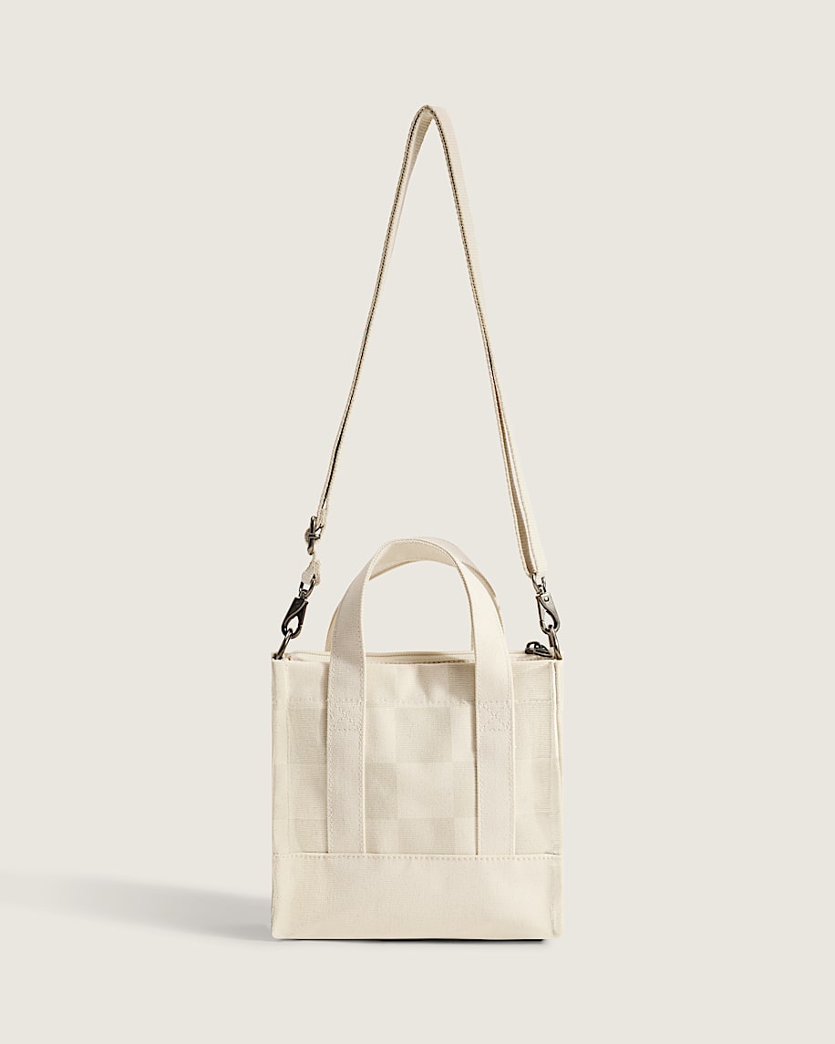 Taka Hayashi For Vault By Vans Lil Pergs Checkerboard Tote Bag Oatmeal Beige