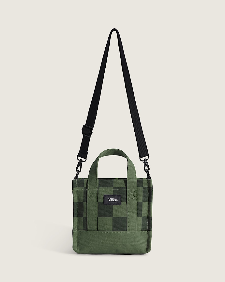 Taka Hayashi For Vault By Vans Lil Pergs Tote Bag Checkerboard Pine Forest Green
