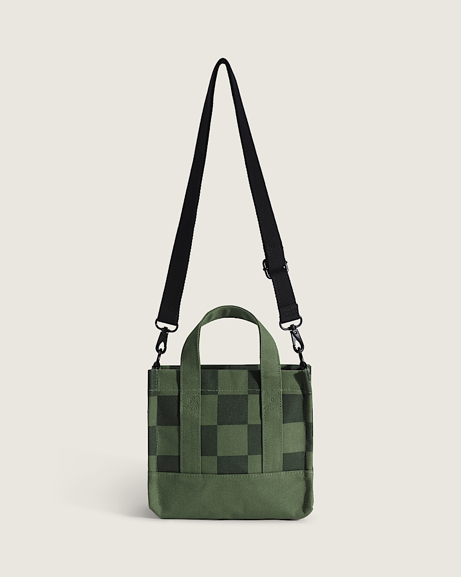 Taka Hayashi For Vault By Vans Lil Pergs Tote Bag Checkerboard Pine Forest Green