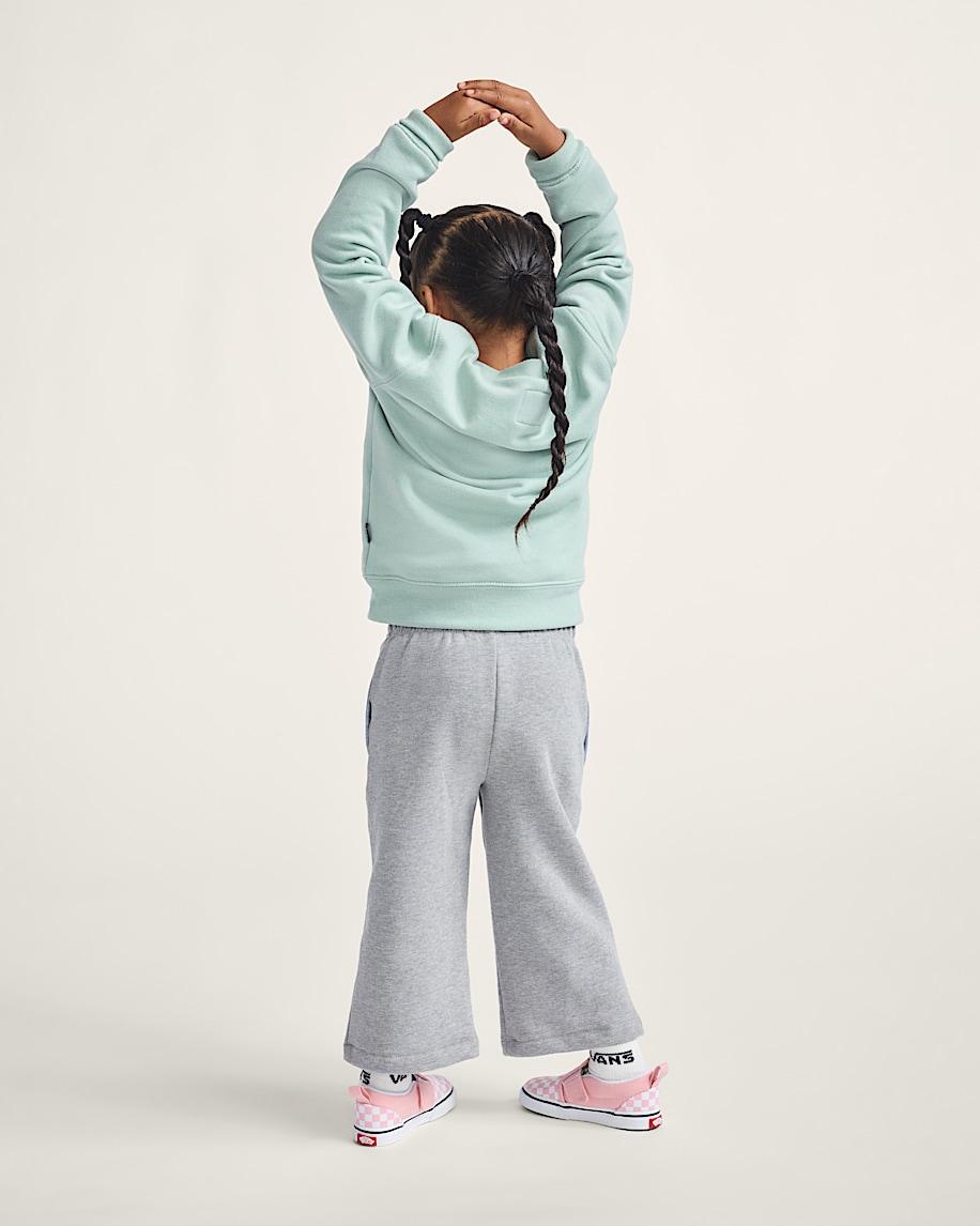 Taka Hayashi For Vault By Vans Little Kids Classic Oval Crew Sweatshirt Grey Olive Green