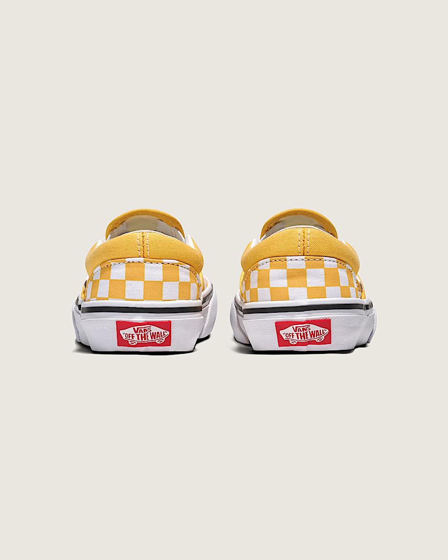 Taka Hayashi For Vault By Vans Little Kids Classic Slip-On Checkerboard Shoe Banana Cream Yellow White