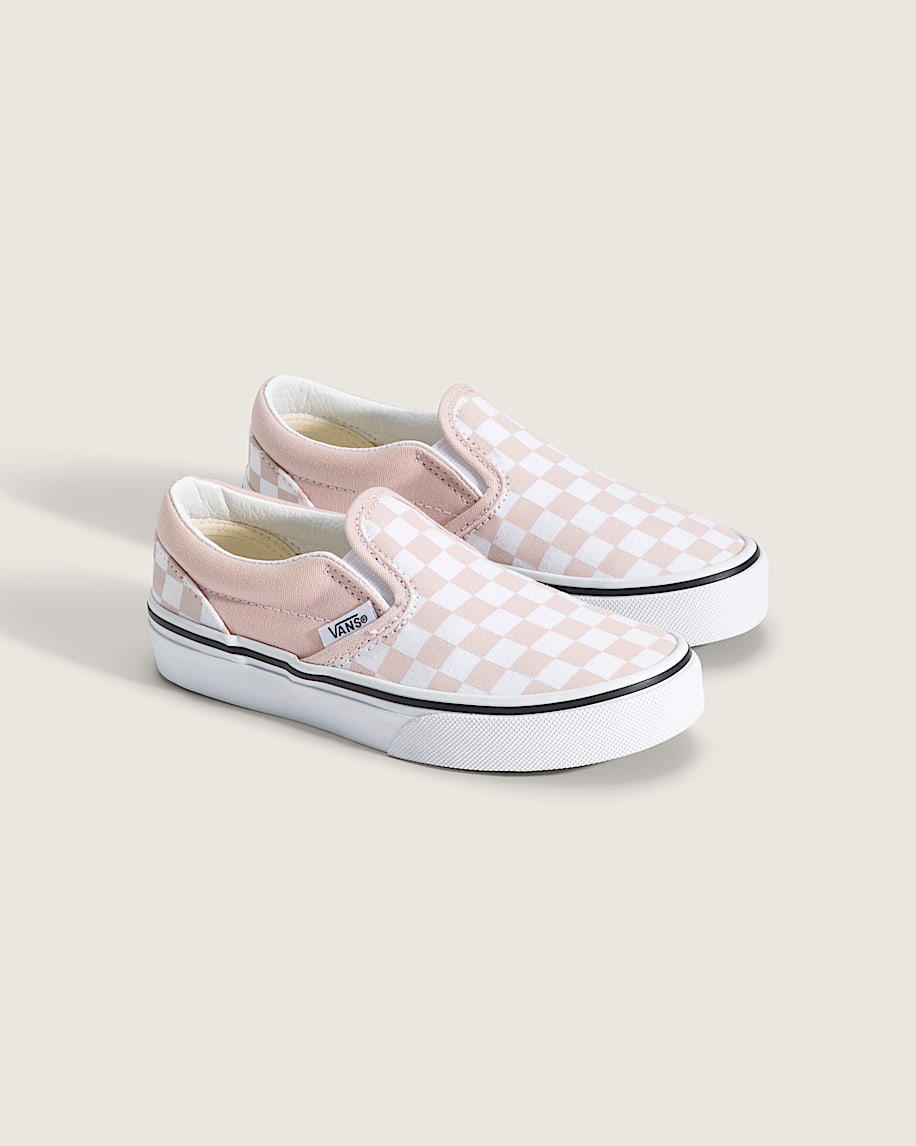 Taka Hayashi For Vault By Vans Little Kids Classic Slip-On Checkerboard Shoe Checkerboard Sepia Rose Pink
