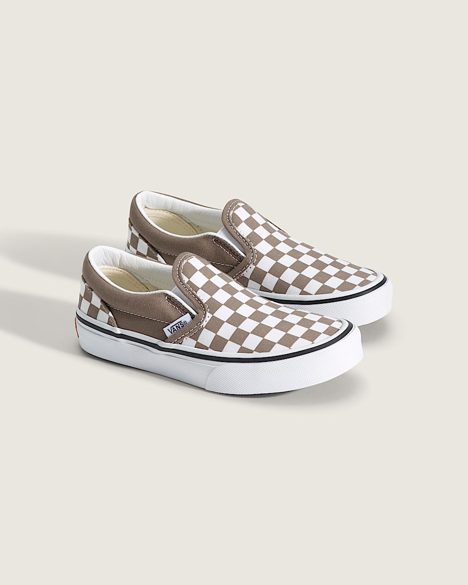 Taka Hayashi For Vault By Vans Little Kids Classic Slip-On Checkerboard Shoe Checkerboard Walnut Brown