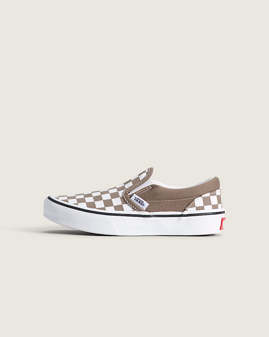 taka hayashi for vault by vans Little Kids Classic Slip-On Checkerboard Shoe Checkerboard Walnut Brown