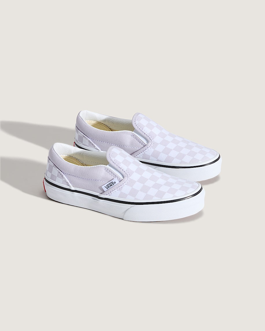 Taka Hayashi For Vault By Vans Little Kids Classic Slip-On Checkerboard Shoe Checkerboard Lilac Mist Purple