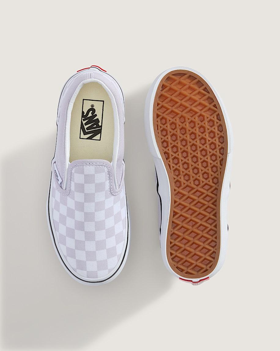 Taka Hayashi For Vault By Vans Little Kids Classic Slip-On Checkerboard Shoe Checkerboard Lilac Mist Purple