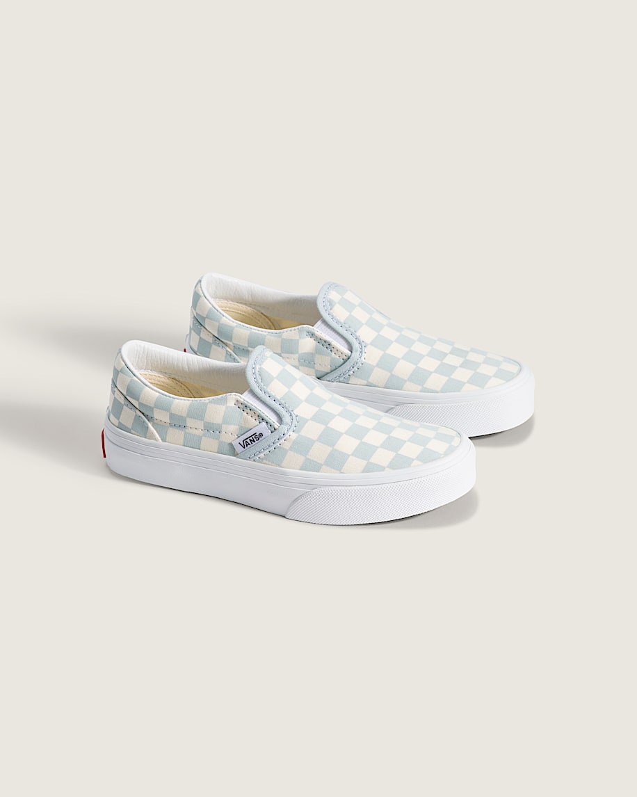 Taka Hayashi For Vault By Vans Little Kids Classic Slip-On Checkerboard Shoe Checkerboard Dawn Mist Blue