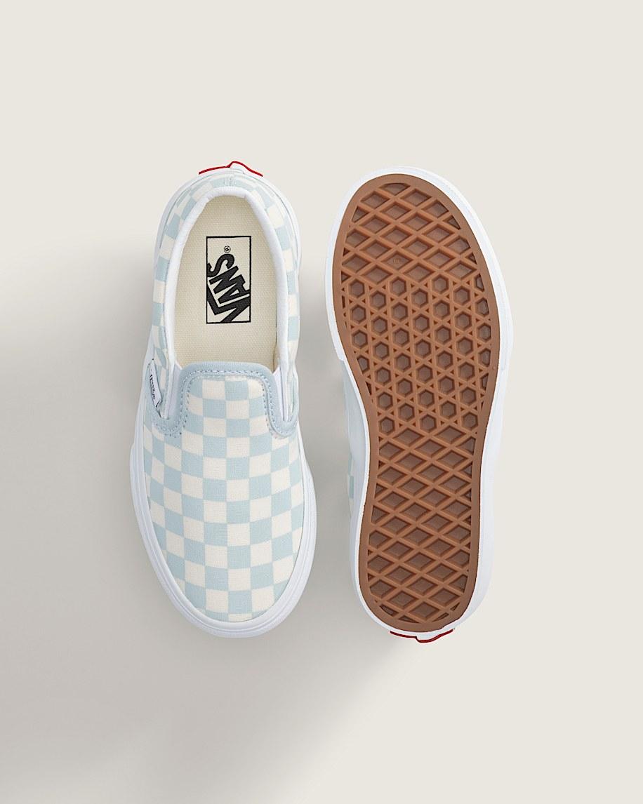 Taka Hayashi For Vault By Vans Little Kids Classic Slip-On Checkerboard Shoe Checkerboard Dawn Mist Blue