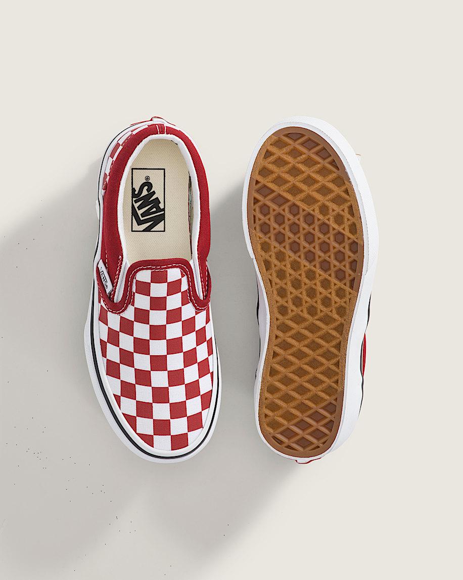 Taka Hayashi For Vault By Vans Little Kids Classic Slip-On Checkerboard Shoe Checkerboard Chili Pepper Red