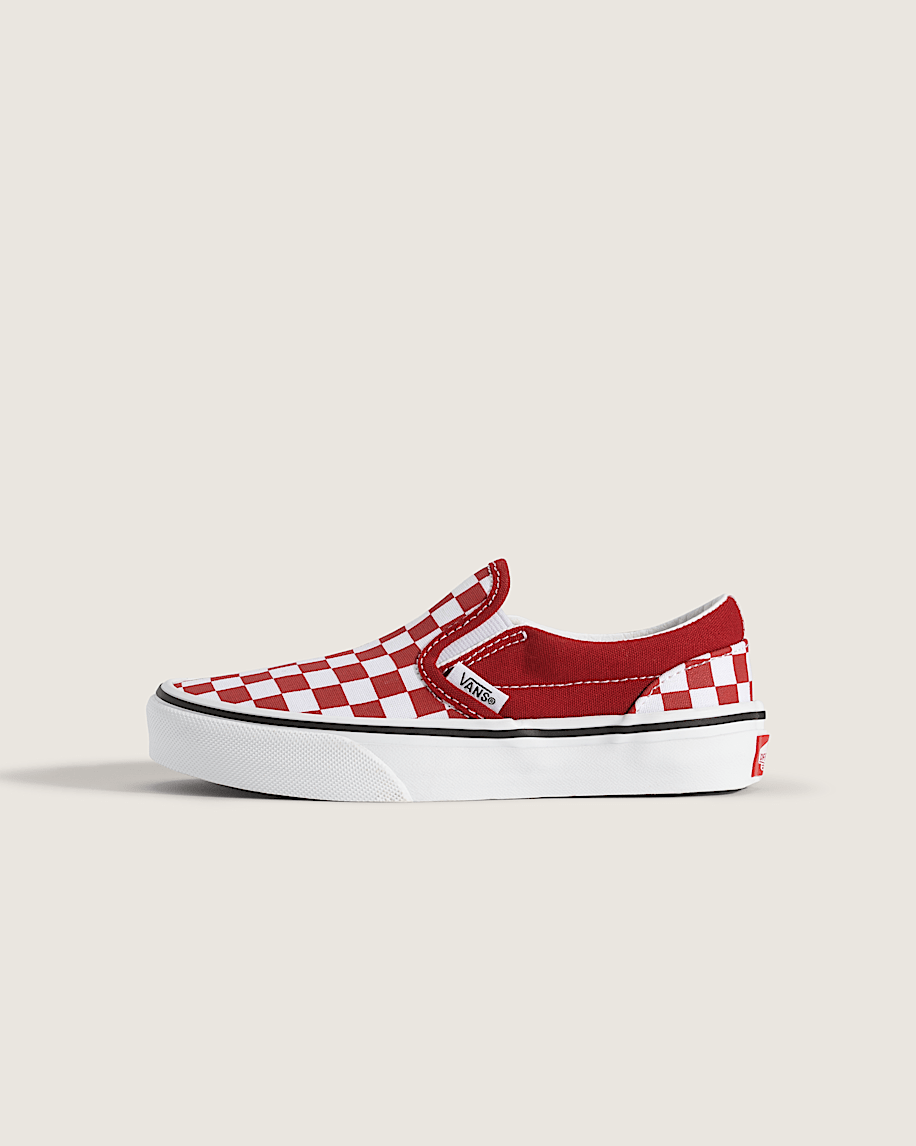 taka hayashi for vault by vans Little Kids Classic Slip-On Checkerboard Shoe Checkerboard Chili Pepper Red