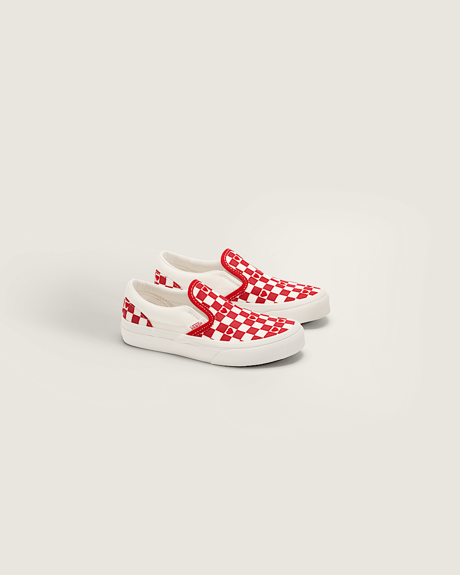 Taka Hayashi For Vault By Vans Little Kids Classic Slip-On Checkerboard Shoe Checkerboard Racing Red True White