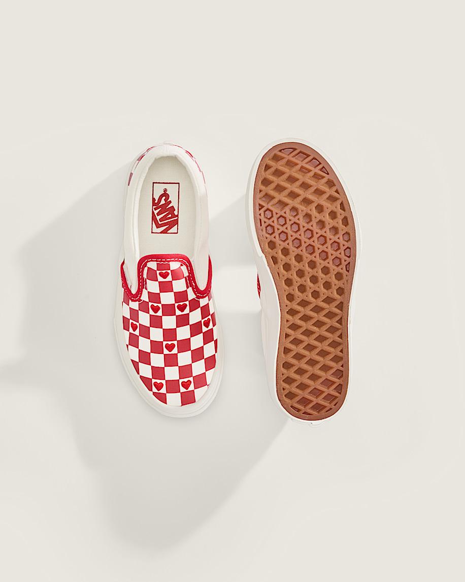 Taka Hayashi For Vault By Vans Little Kids Classic Slip-On Checkerboard Shoe Checkerboard Racing Red True White