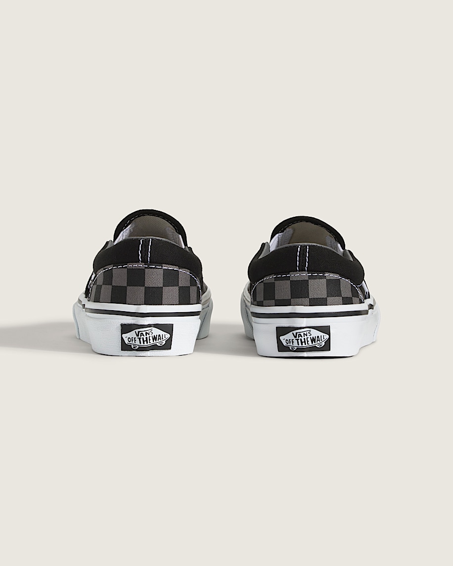Taka Hayashi For Vault By Vans Little Kids Classic Slip-On Checkerboard Shoe Checkerboard Black Pewter Grey