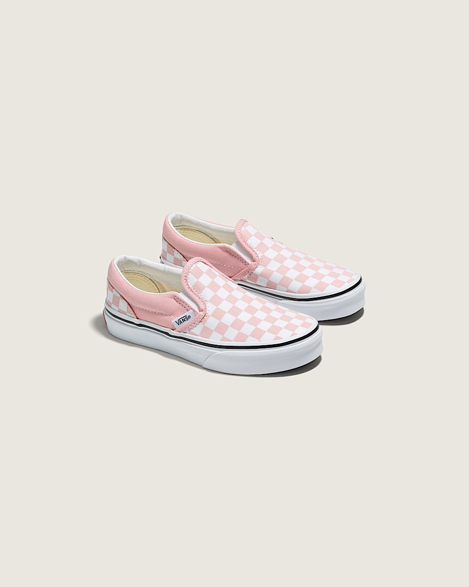 Taka Hayashi For Vault By Vans Little Kids Classic Slip-On Checkerboard Shoe Checkerboard Powder Pink True White