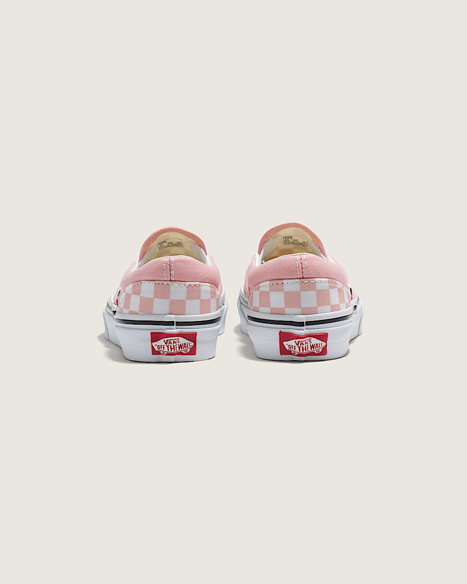 Taka Hayashi For Vault By Vans Little Kids Classic Slip-On Checkerboard Shoe Checkerboard Powder Pink True White
