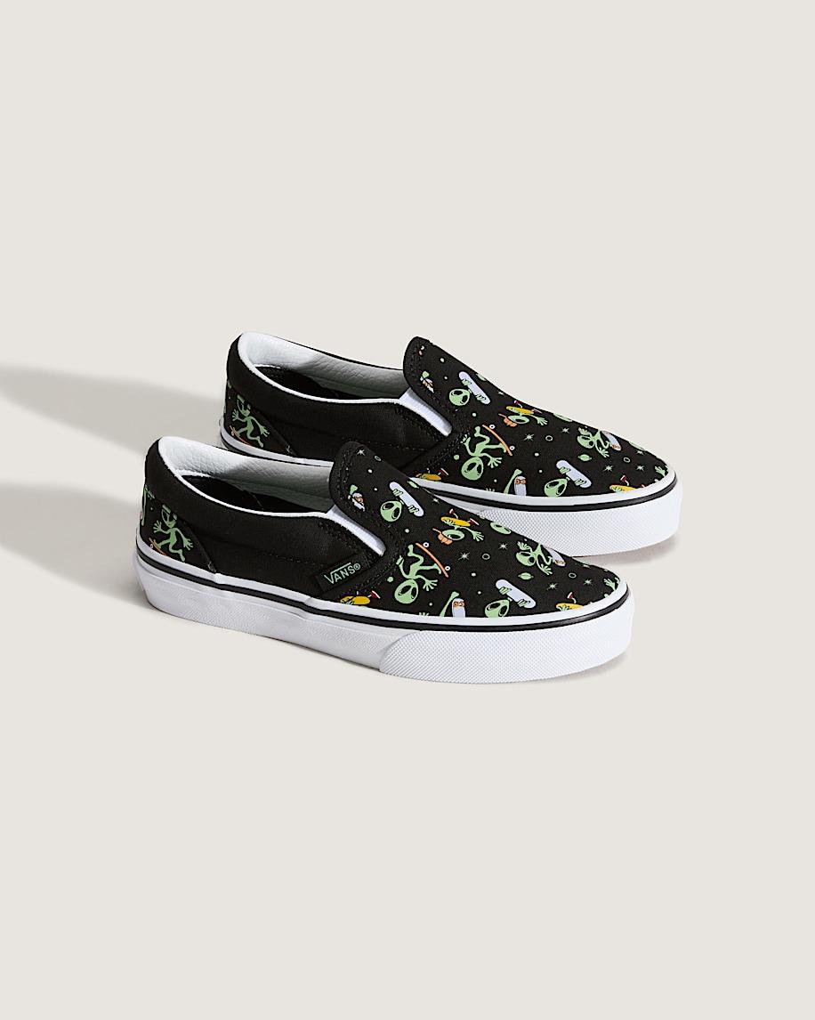 Taka Hayashi For Vault By Vans Little Kids Classic Slip-On Shoe Black Green