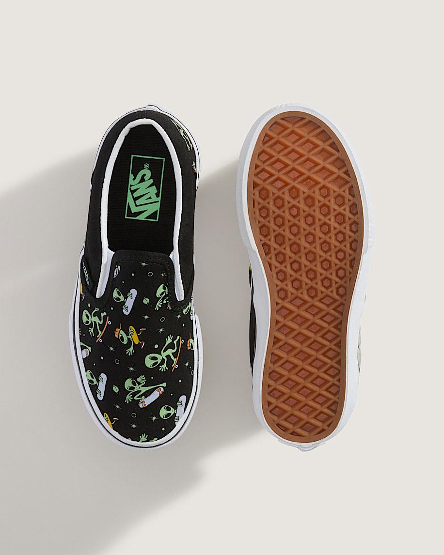 Taka Hayashi For Vault By Vans Little Kids Classic Slip-On Shoe Black Green