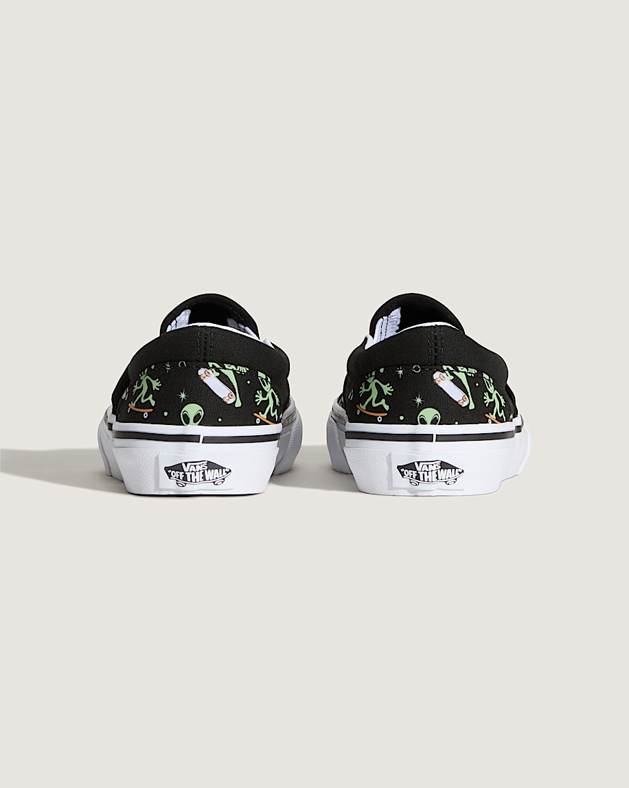 Taka Hayashi For Vault By Vans Little Kids Classic Slip-On Shoe Black Green