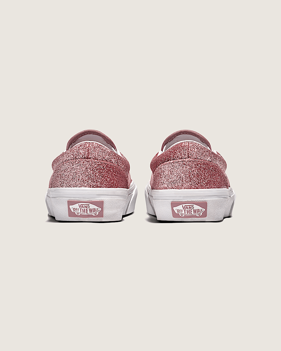 Taka Hayashi For Vault By Vans Little Kids Classic Slip-On Shoe Glitter Rose Gold Pink