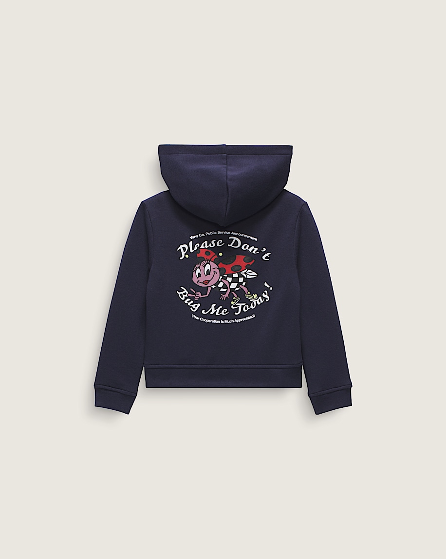 Taka Hayashi For Vault By Vans Little Kids Dont Bug Me Zip Hoodie Parisian Night Blue