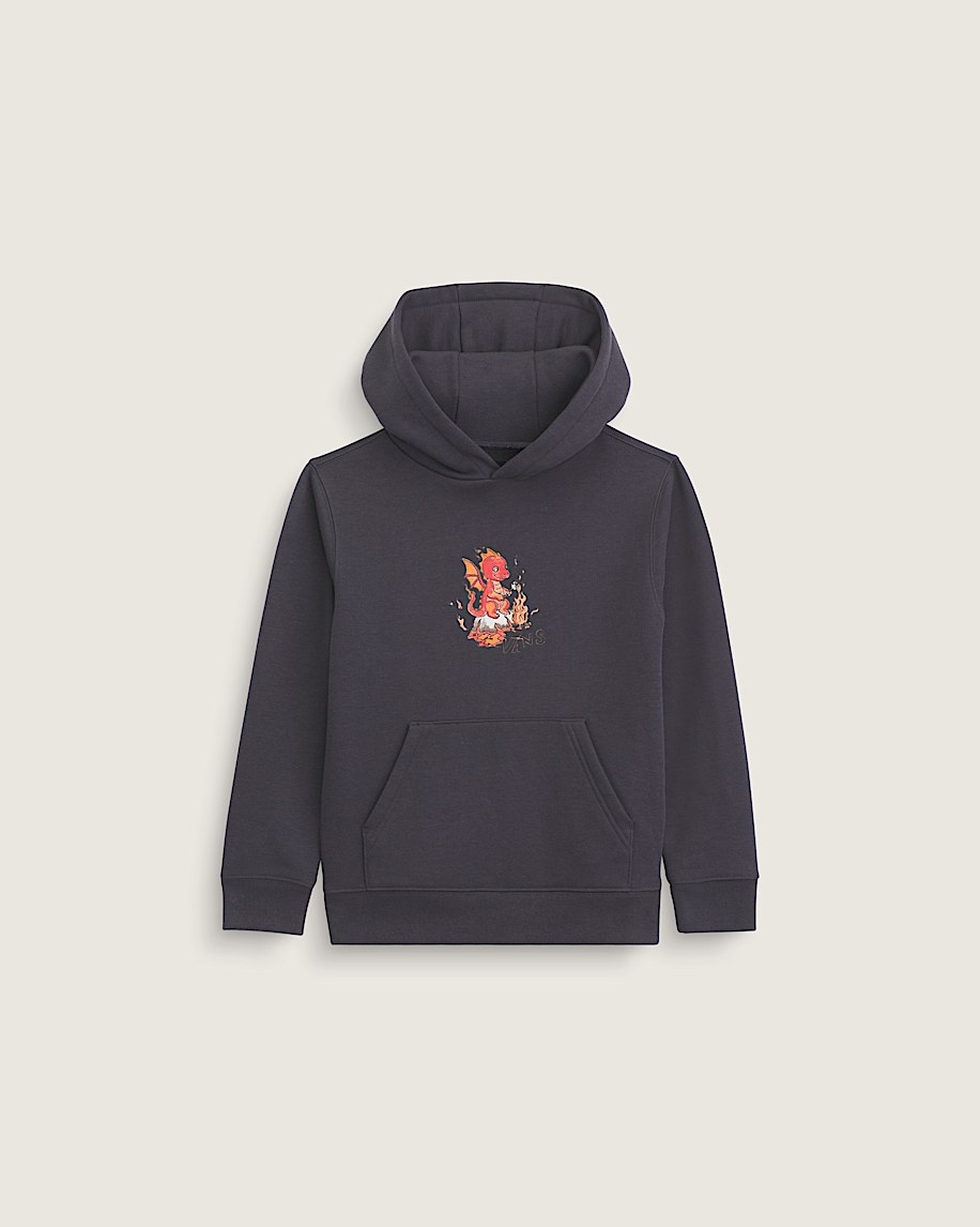 Taka Hayashi For Vault By Vans Little Kids Dragon Elements Pullover Sweatshirt Charcoal Grey