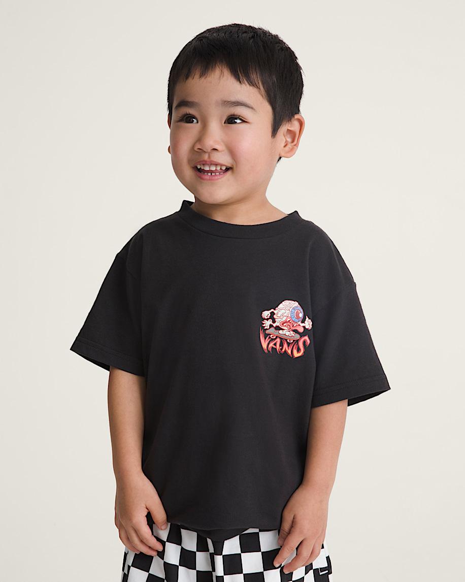 Taka Hayashi For Vault By Vans Little Kids Eye Skate T-Shirt Glow-in-the-Dark Black