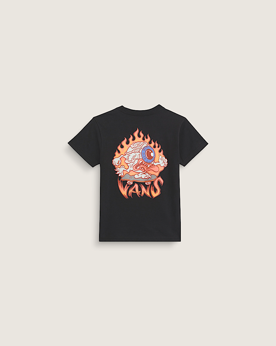 taka hayashi for vault by vans Little Kids Eye Skate T-Shirt Glow-in-the-Dark Black