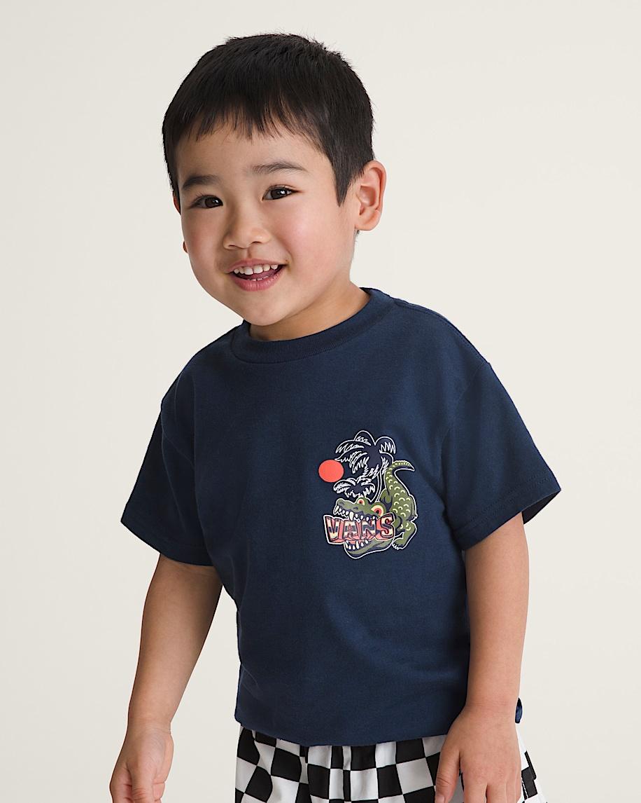 Taka Hayashi For Vault By Vans Little Kids Hangry Croc T-Shirt Dress Blues