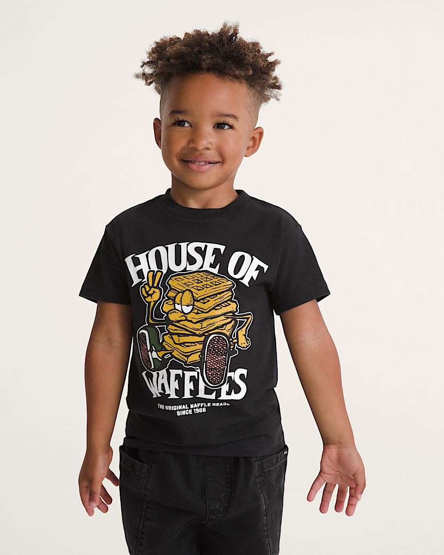 taka hayashi for vault by vans Little Kids House Of Waffles T-Shirt Black