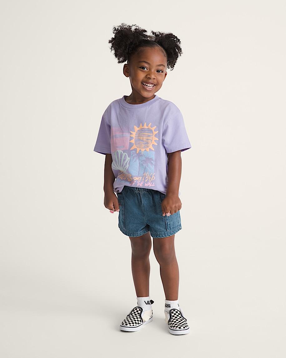 Taka Hayashi For Vault By Vans Little Kids Joy Ruffled Elastic Waist Shorts Vintage Indigo Blue
