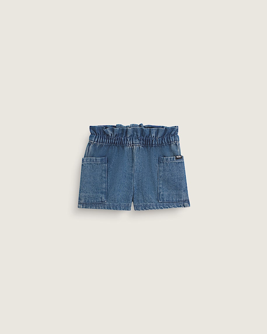 taka hayashi for vault by vans Little Kids Joy Ruffled Elastic Waist Shorts Vintage Indigo Blue