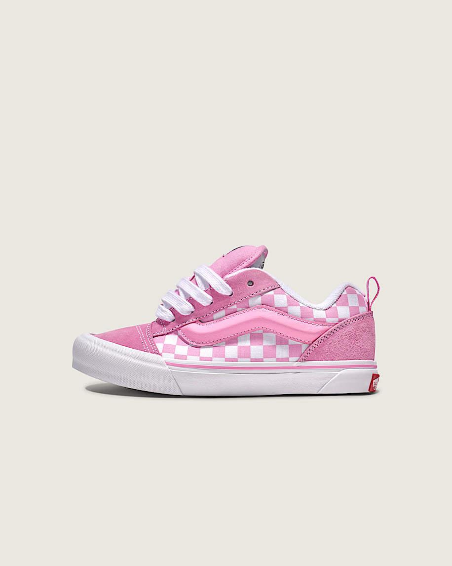 taka hayashi for vault by vans Little Kids Knu Skool Checkerboard Shoe Checkerboard Prism Pink True White
