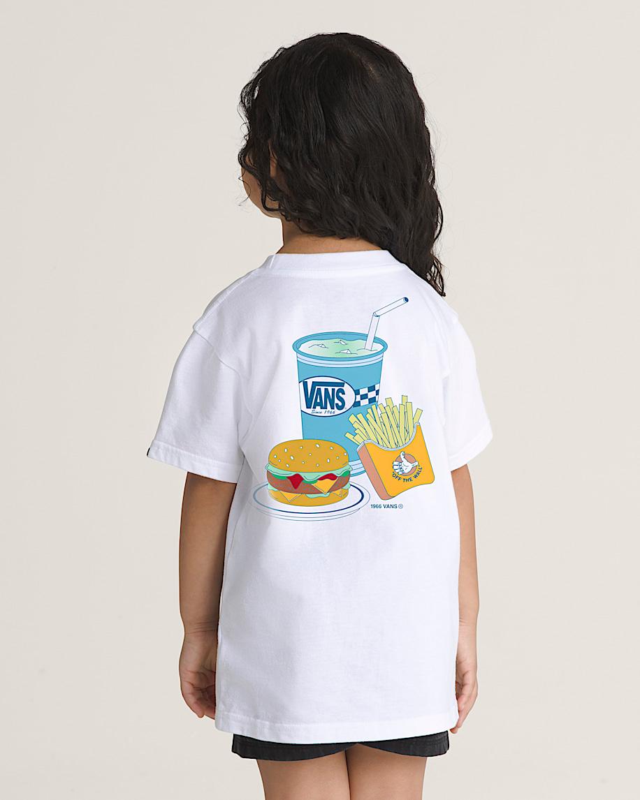 Taka Hayashi For Vault By Vans Little Kids Mealin And Dealin T-Shirt White