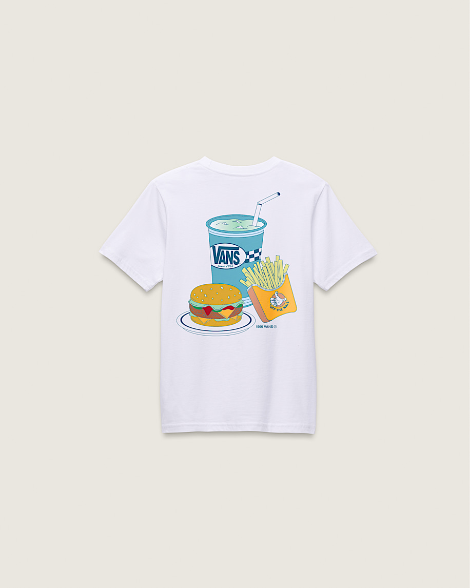 taka hayashi for vault by vans Little Kids Mealin and Dealin T-Shirt White