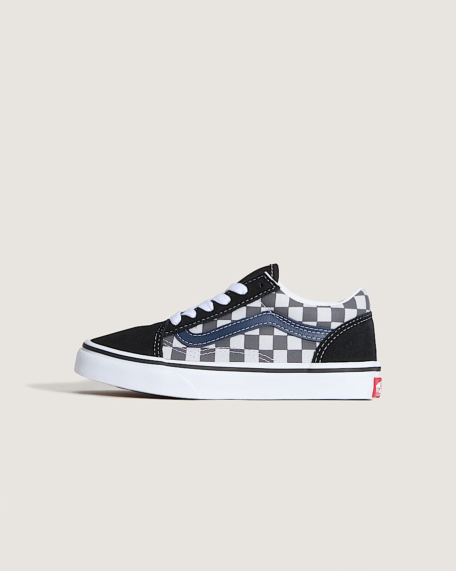 taka hayashi for vault by vans Little Kids Old Skool Checkerboard Shoe Checkerboard Blue