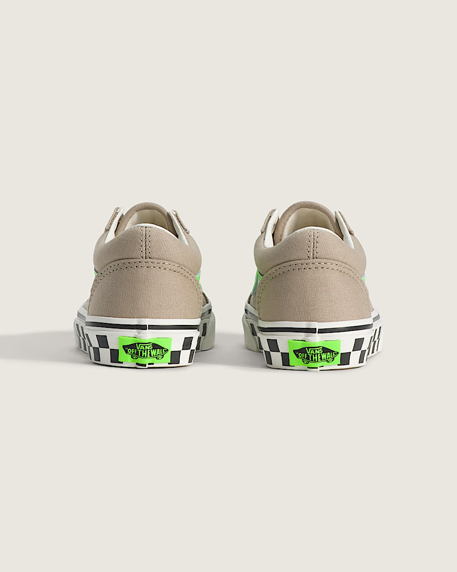 Taka Hayashi For Vault By Vans Little Kids Old Skool Shoe Glow-in-the-Dark Black Bay Leaf Green
