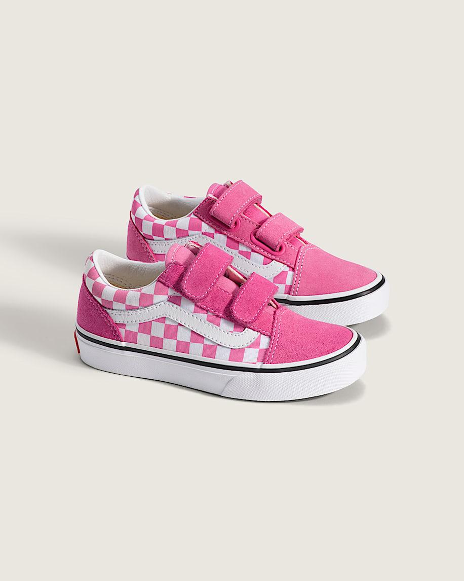Taka Hayashi For Vault By Vans Little Kids Old Skool V Checkerboard Shoe Checkerboard Fizz Pink