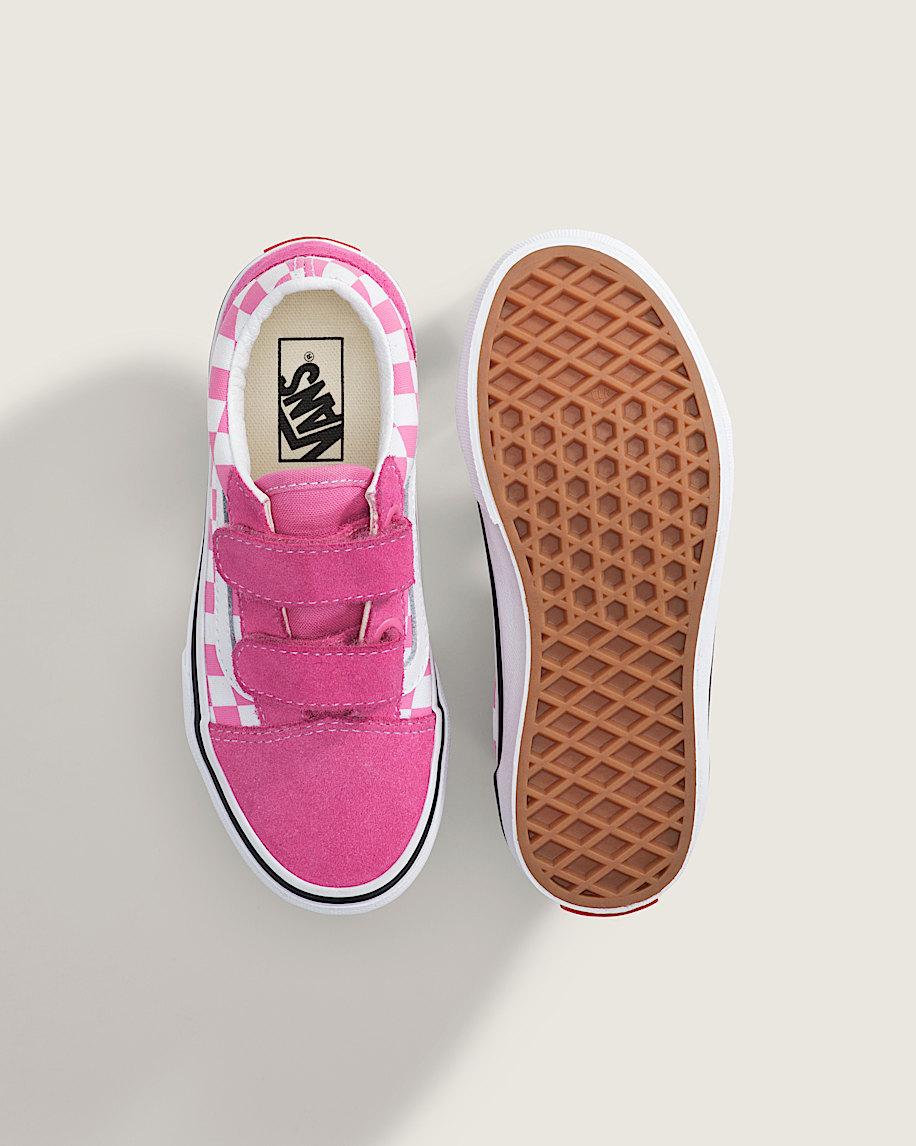 Taka Hayashi For Vault By Vans Little Kids Old Skool V Checkerboard Shoe Checkerboard Fizz Pink