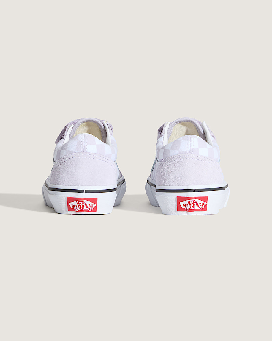 Taka Hayashi For Vault By Vans Little Kids Old Skool V Checkerboard Shoe Checkerboard Lilac Mist Purple